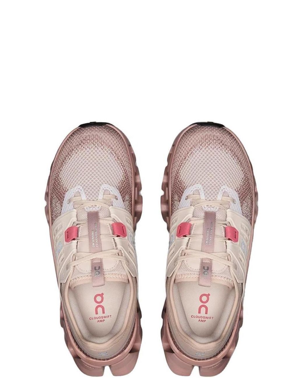 On Shoes Pink Lace-Up Sneakers