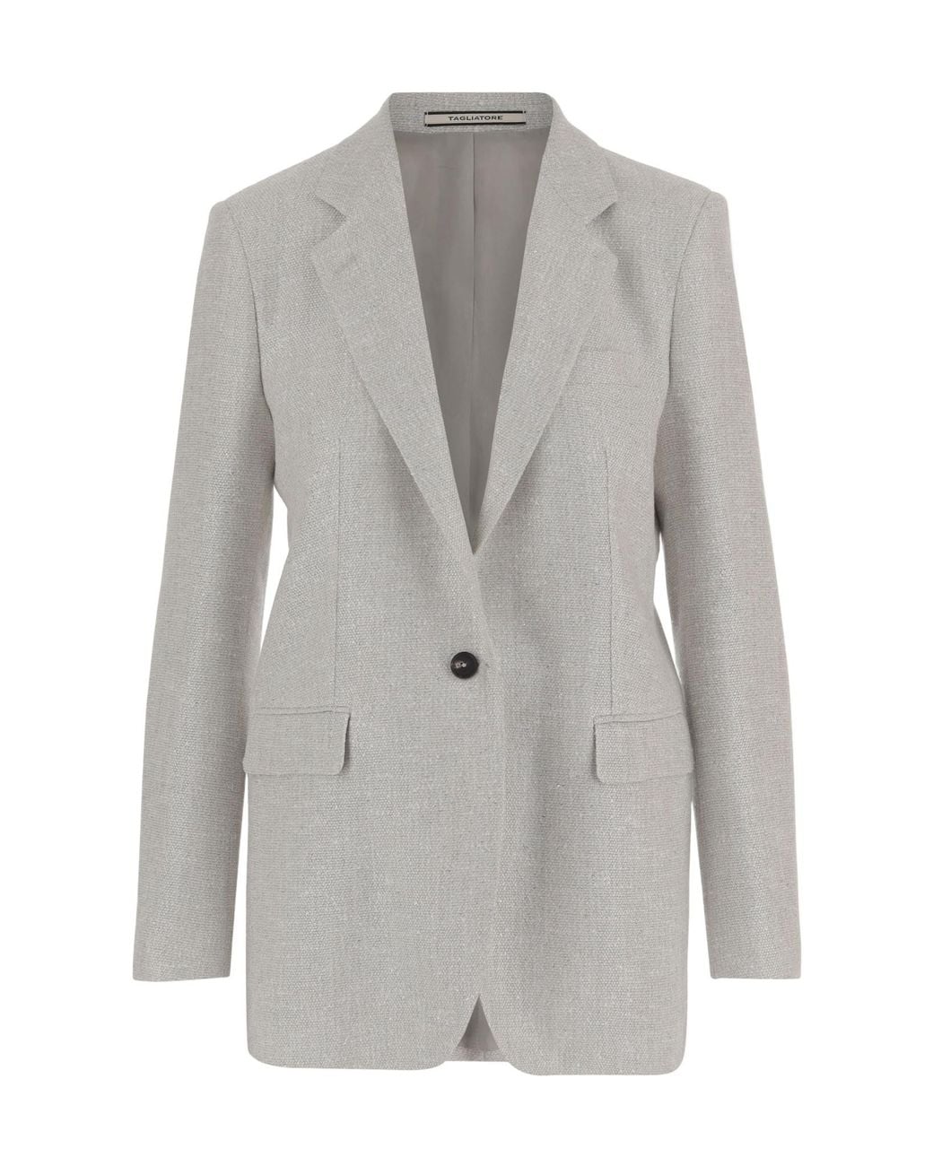 Tagliatore Gray Single-Breasted Tailored Jacket