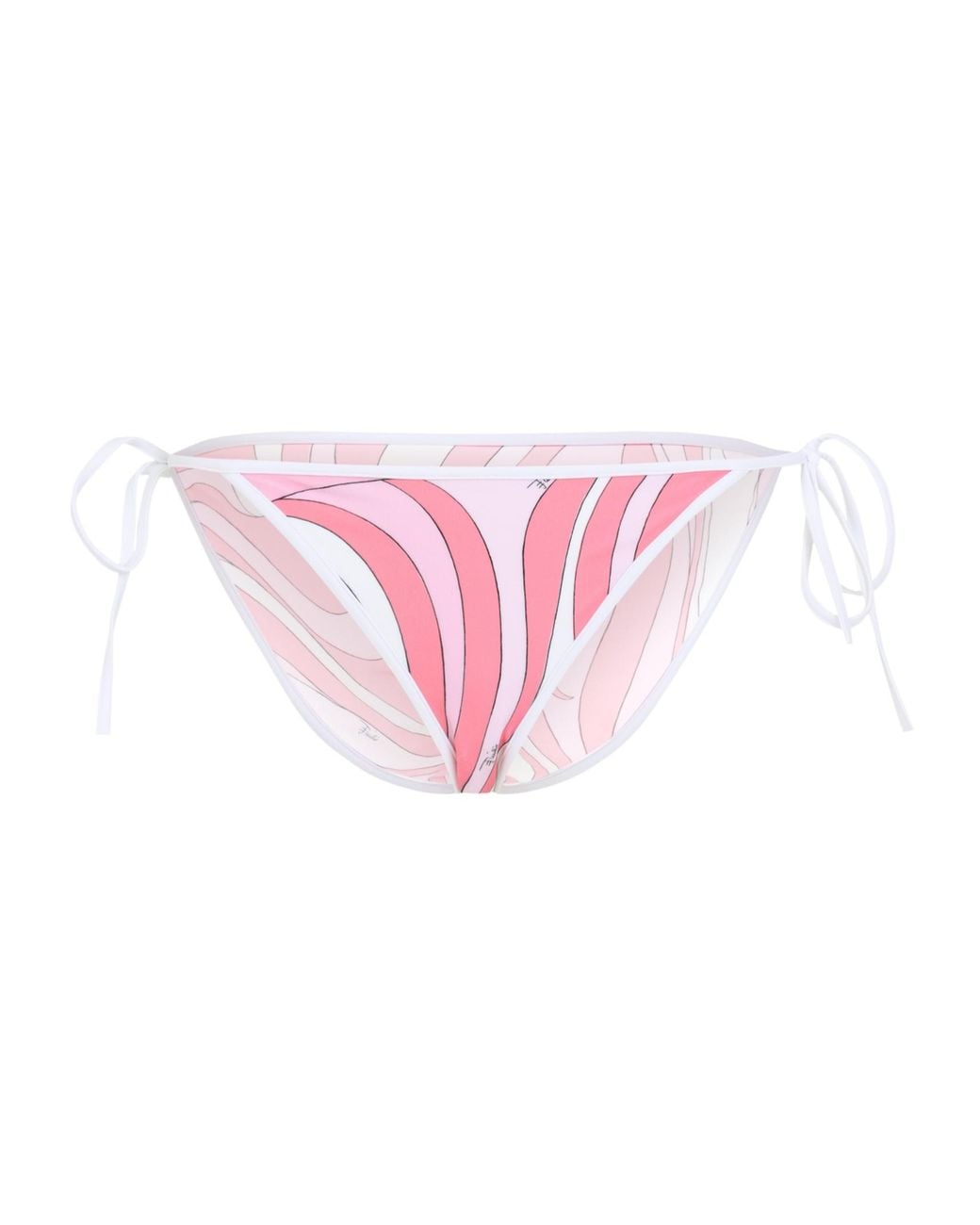 Emilio Pucci Pink Pucci Tie-Side Printed Bikini Bottoms
