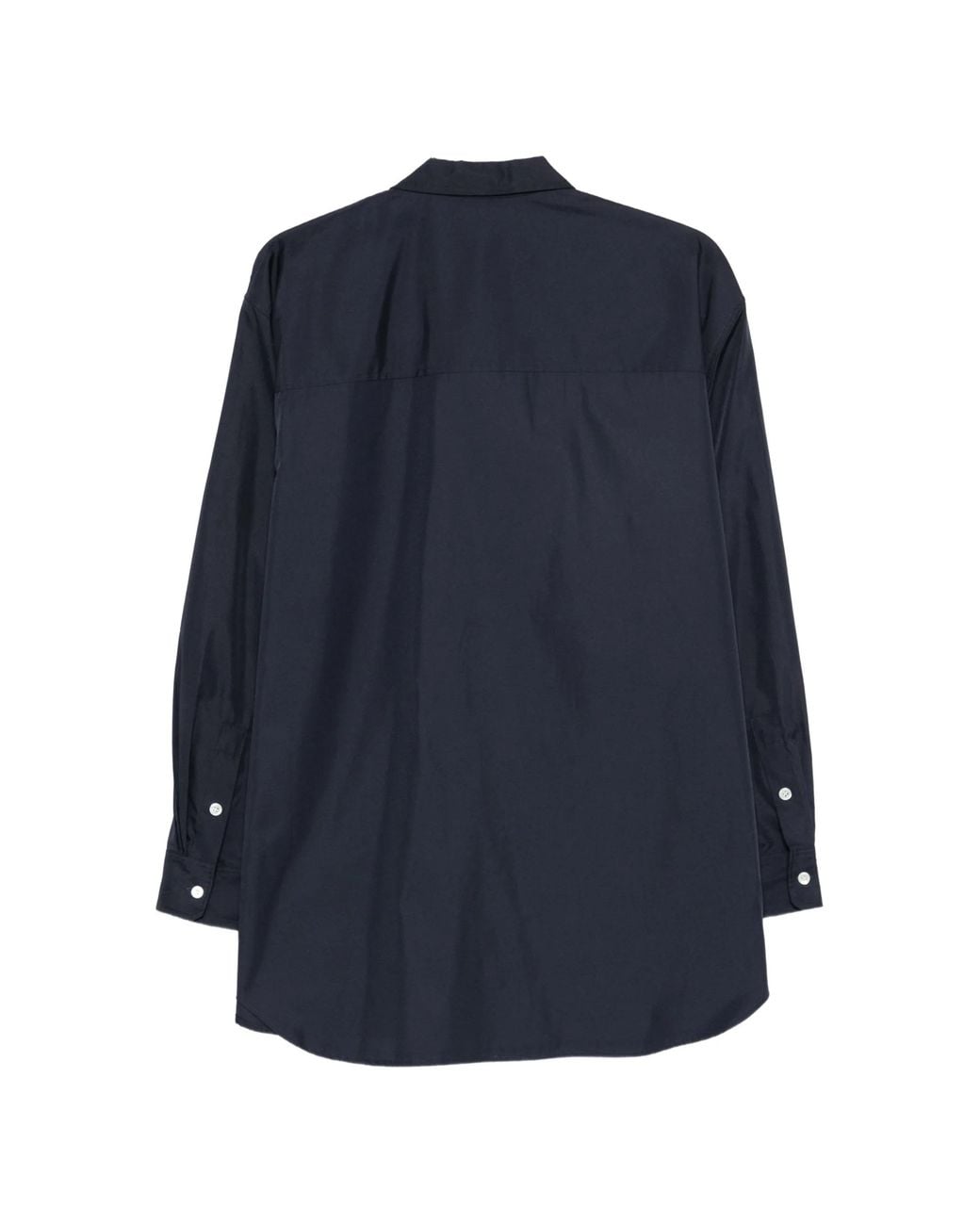 Soeur Blue Oversized Patch-Pocket Shirt