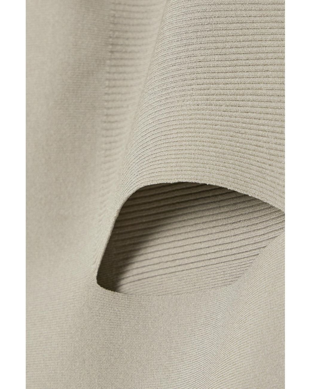 Dion Lee Gray Cutout Ribbed Jersey Tank