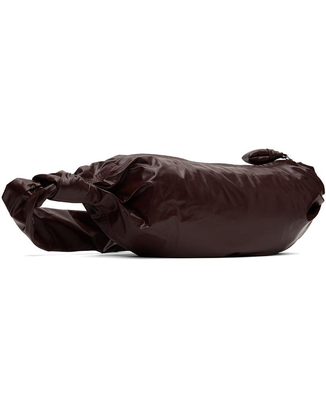 Lemaire Brown Soft Croissant Small Shoulder Bag for men