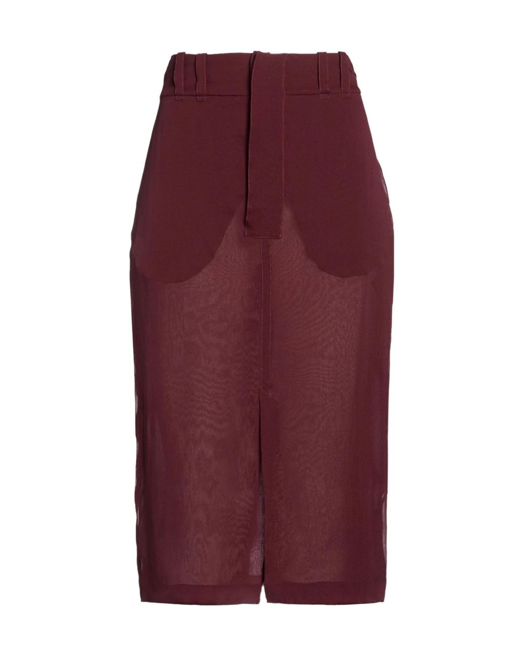 Saint Laurent Purple Simple Solid Color Skirt