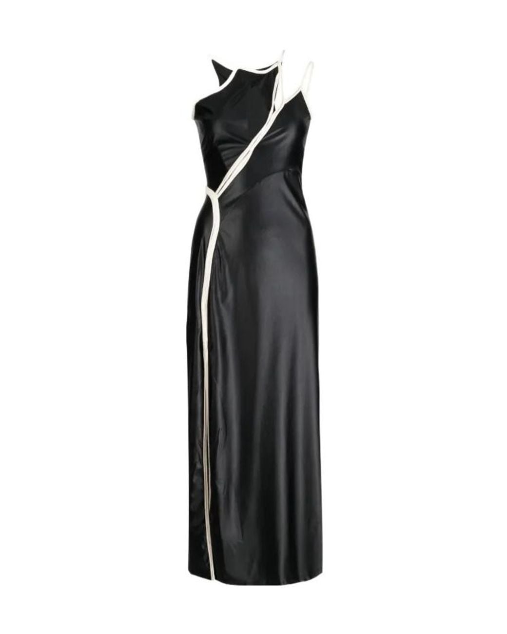OTTOLINGER Black Asymmetric Halterneck Dress