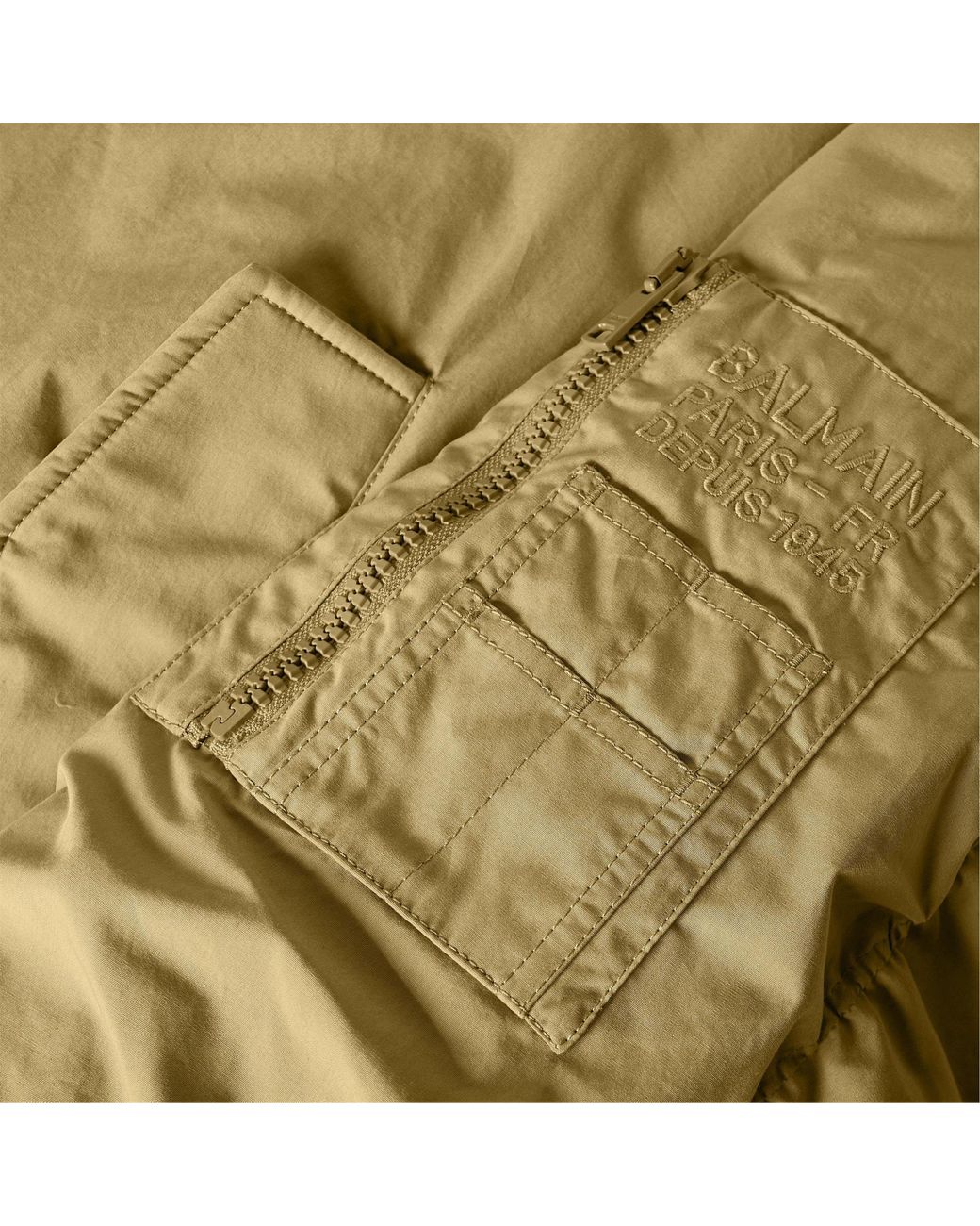 Balmain Green Minimalist Versatile Jacket for men