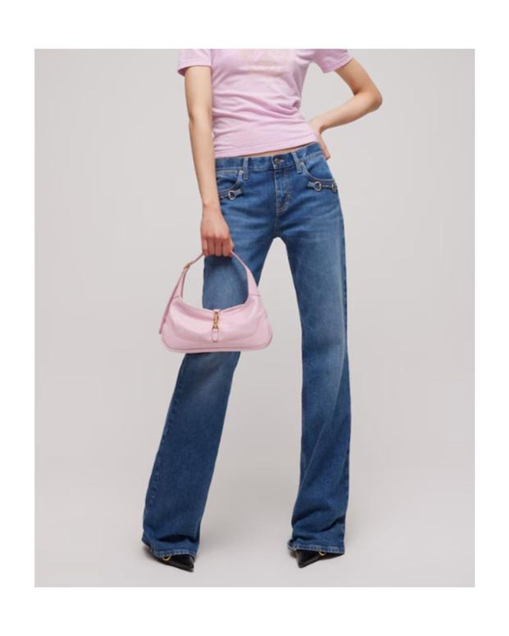 Gucci Pink Jackie Slim Medium Shoulder Bag