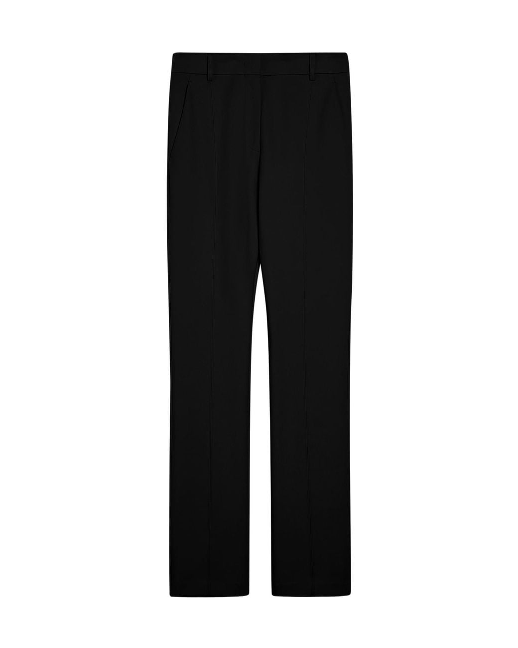 Sportmax Black Hose Straight Leg Pants