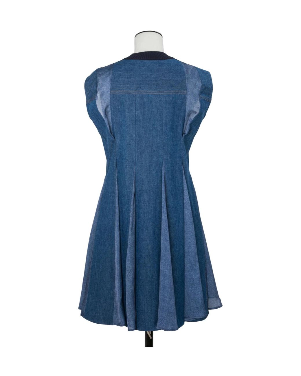 Sacai Blue Sleeveless Crewneck Dress