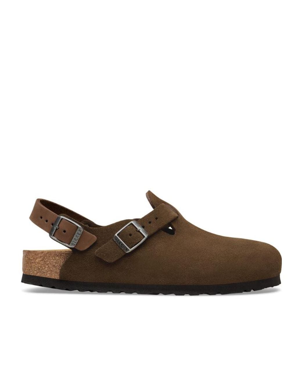 Birkenstock Brown Tokio Ii Suede Clog Sandals
