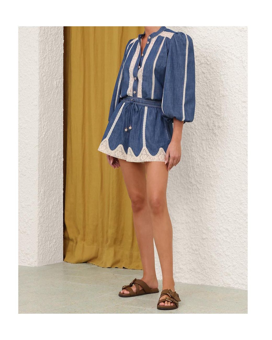 Zimmermann Blue Awaken Denim Shirt