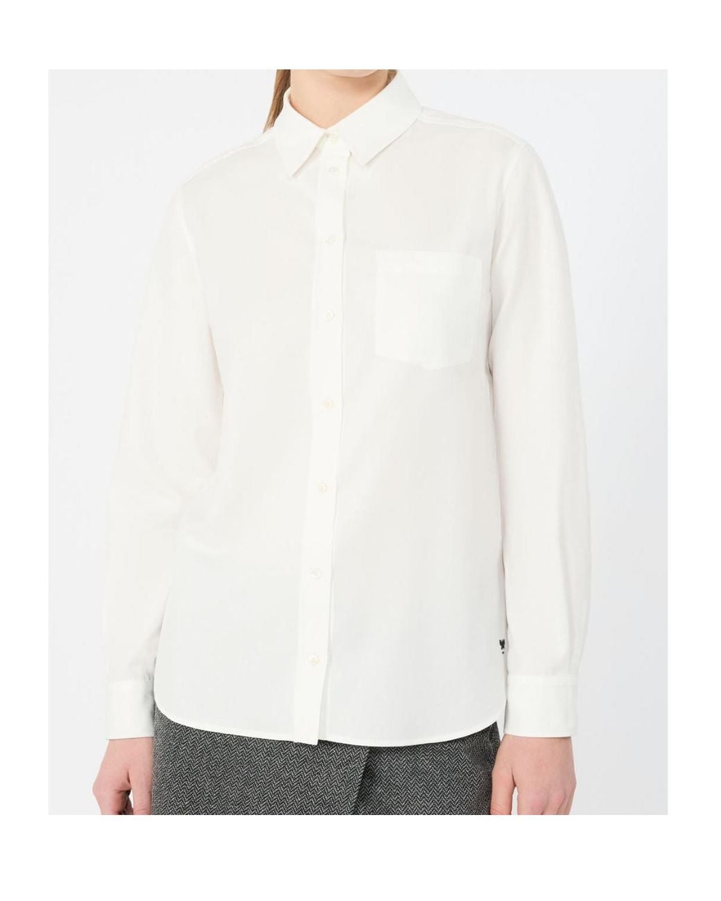 Weekend by Maxmara White Wkdcobalto Long-Sleeved Shirt