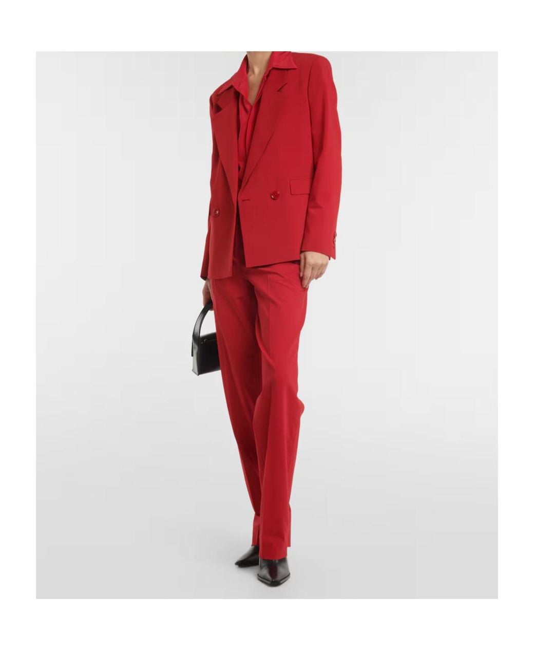 Dorothee Schumacher Red Double Breasted Blazer