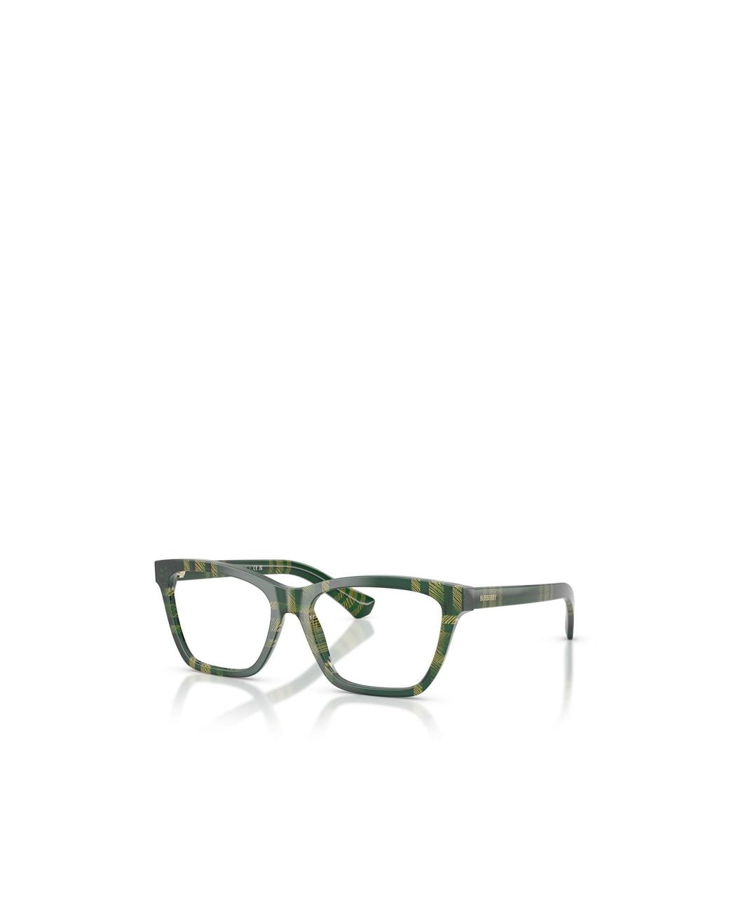 Burberry White Eyewear Rectangle Frame Glasses