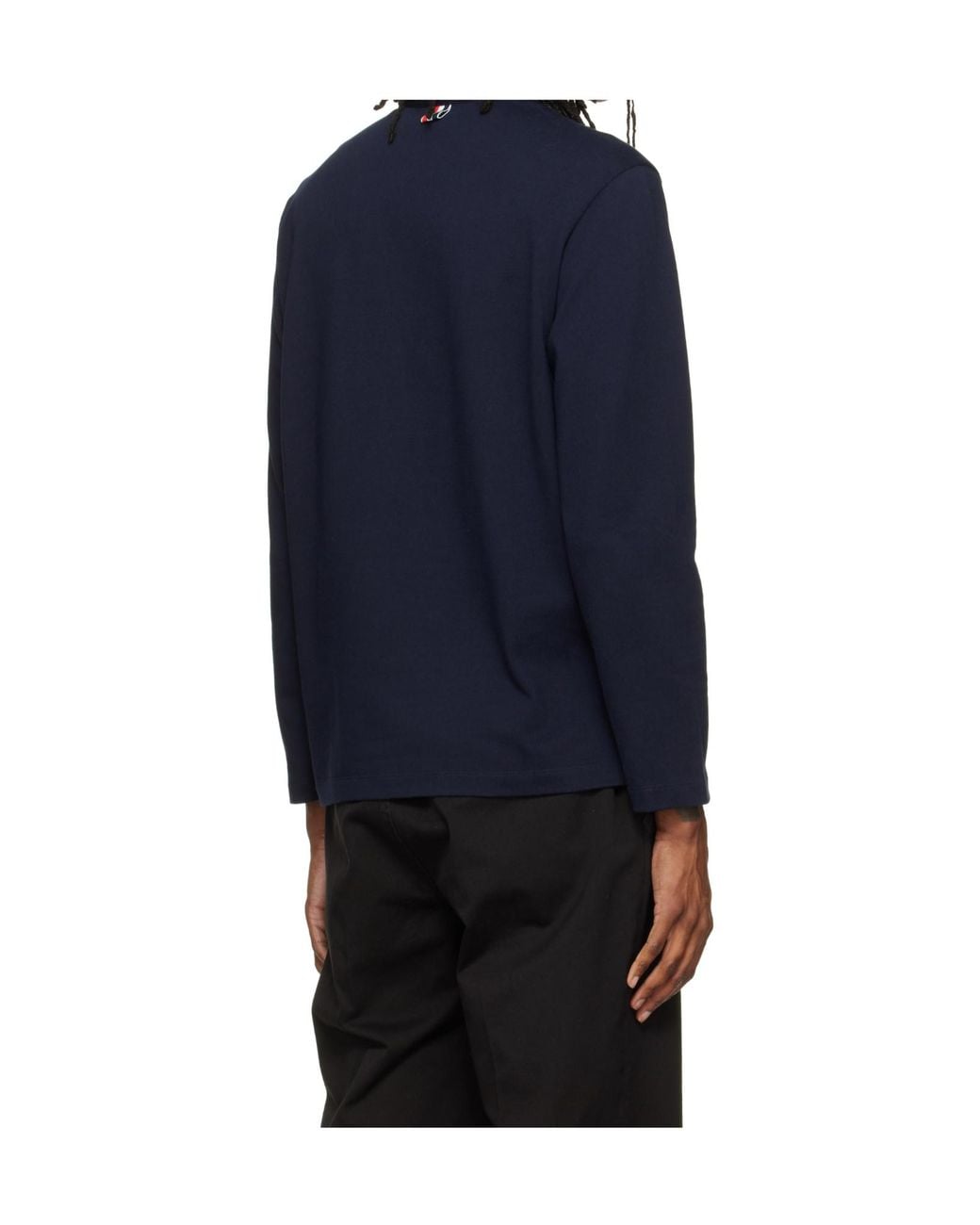 Thom Browne Gray Oversized Panelled Rugby Polo Shirt for men