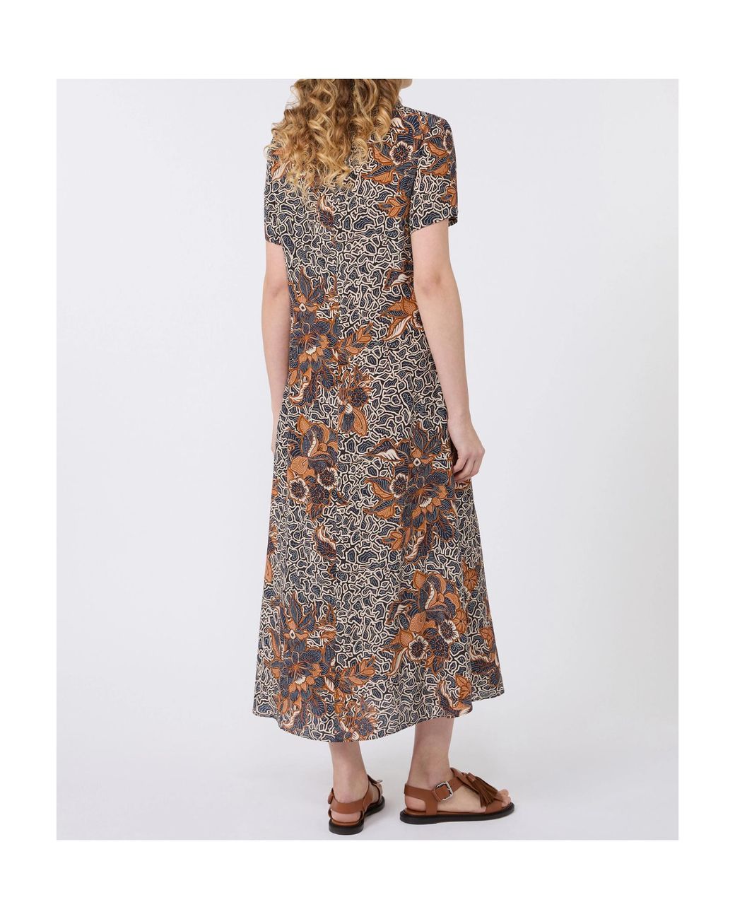 Weekend by Maxmara Brown Floral Dress