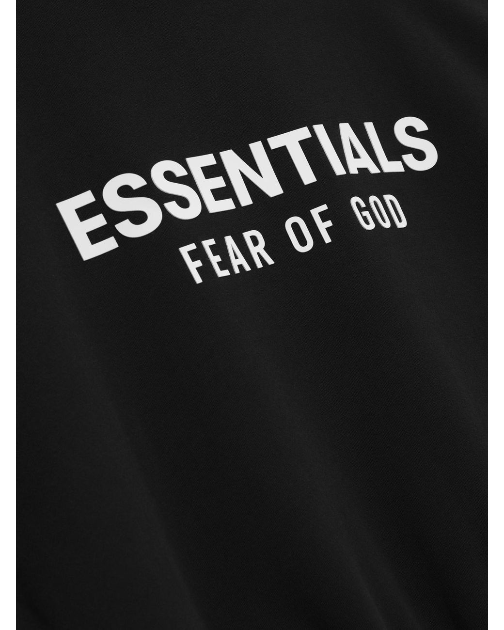 Fear Of God Black Long-Sleeved Hoodie for men