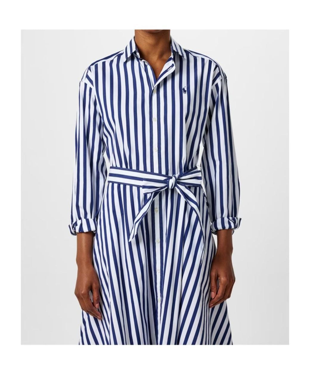 Polo Ralph Lauren Blue Striped Dress