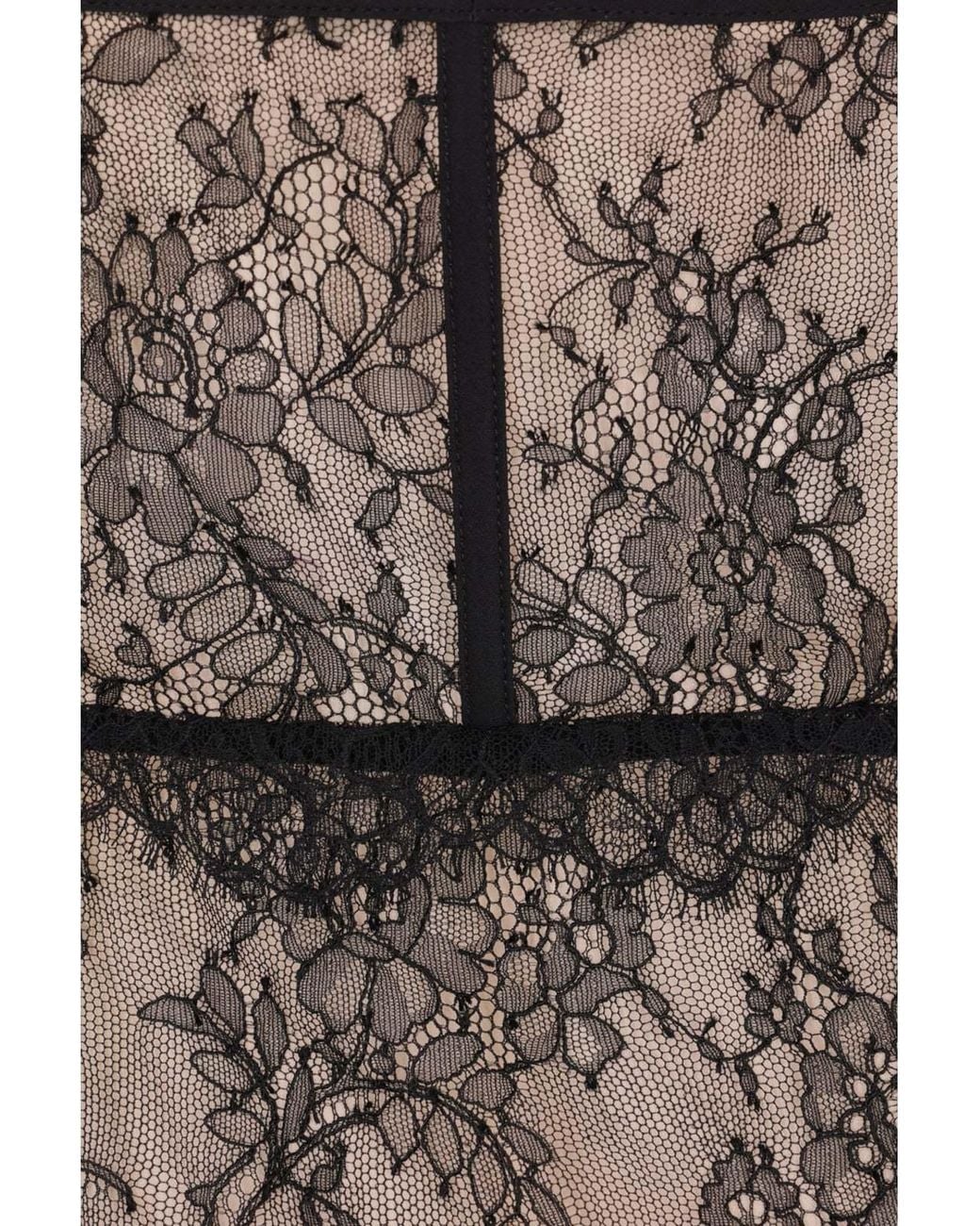 Alessandra Rich Multicolor Halterneck Laced Dress