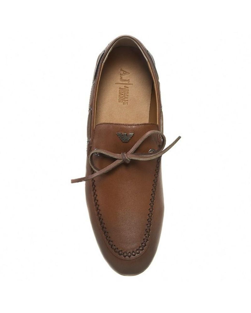 Armani Jeans Brown Logo Details Business Casual Shoes for men