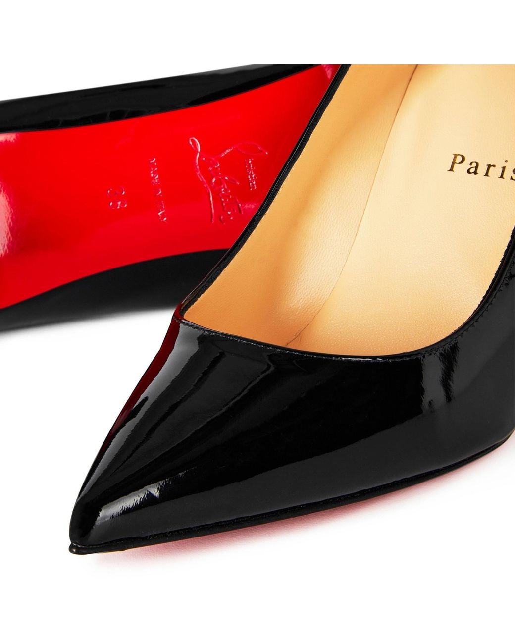 Christian Louboutin Black Kate 85Mm Patent Leather Pumps