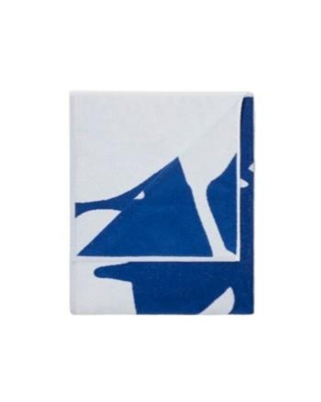Burberry Blue Ekd Cotton Bath Towel