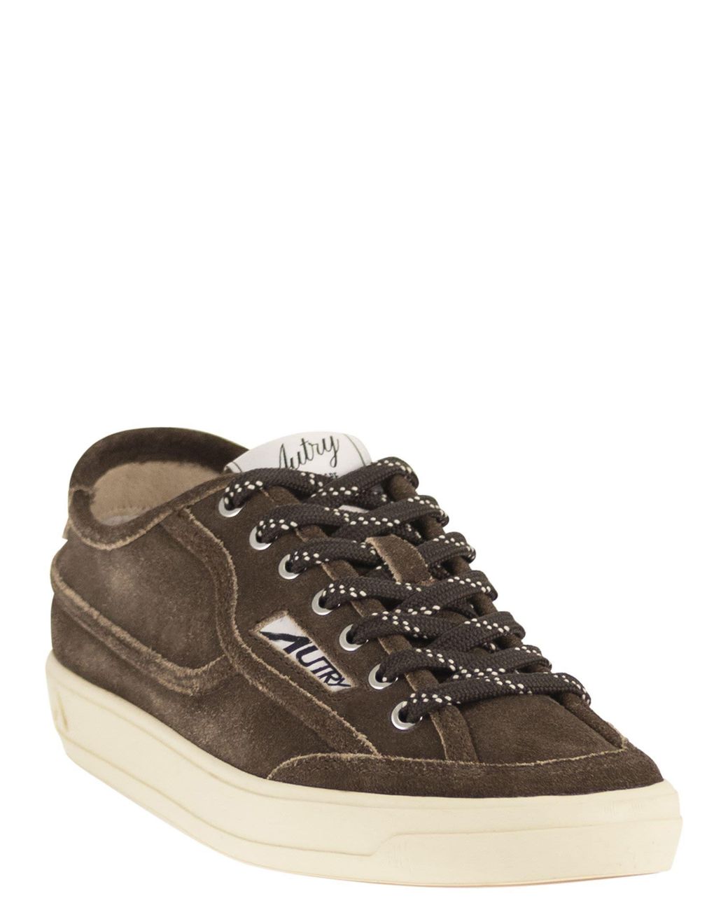 Autry Brown Windscape Low-Top Sneakers