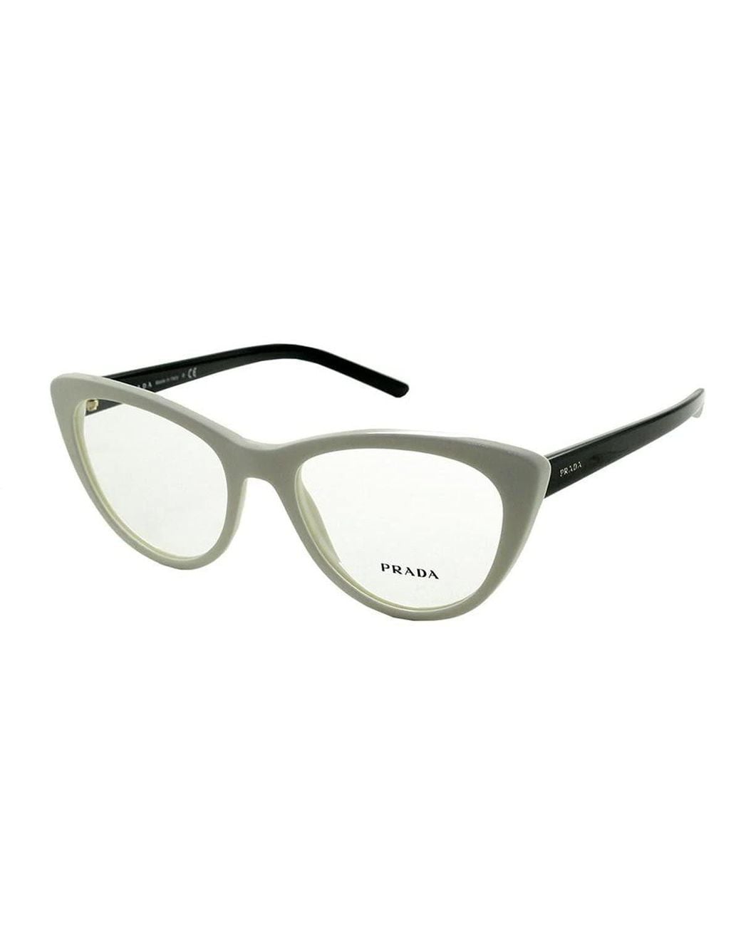 Prada White Full Frame Plain Mirror