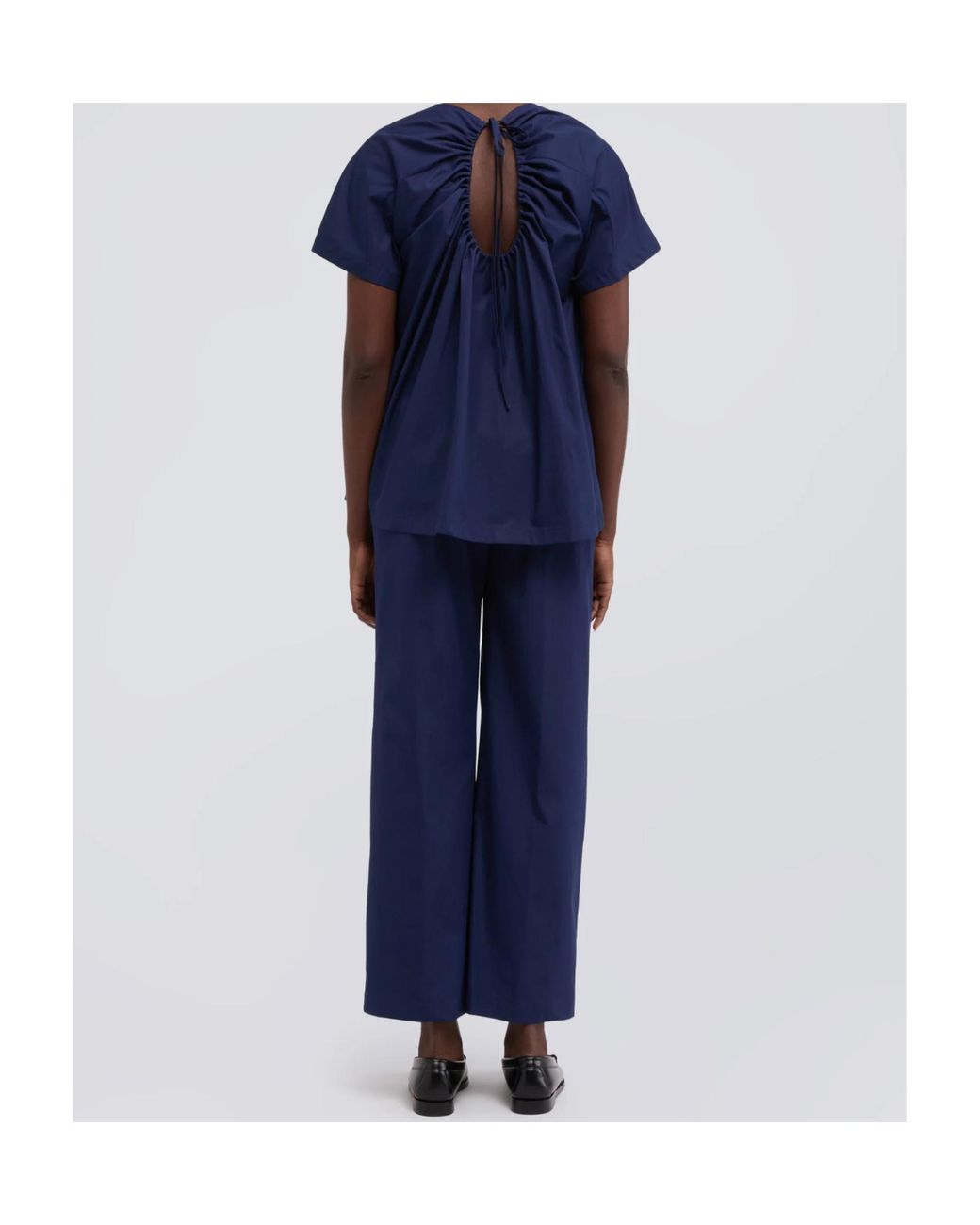 Aspesi Blue Tie-Up Detail Cover-Up