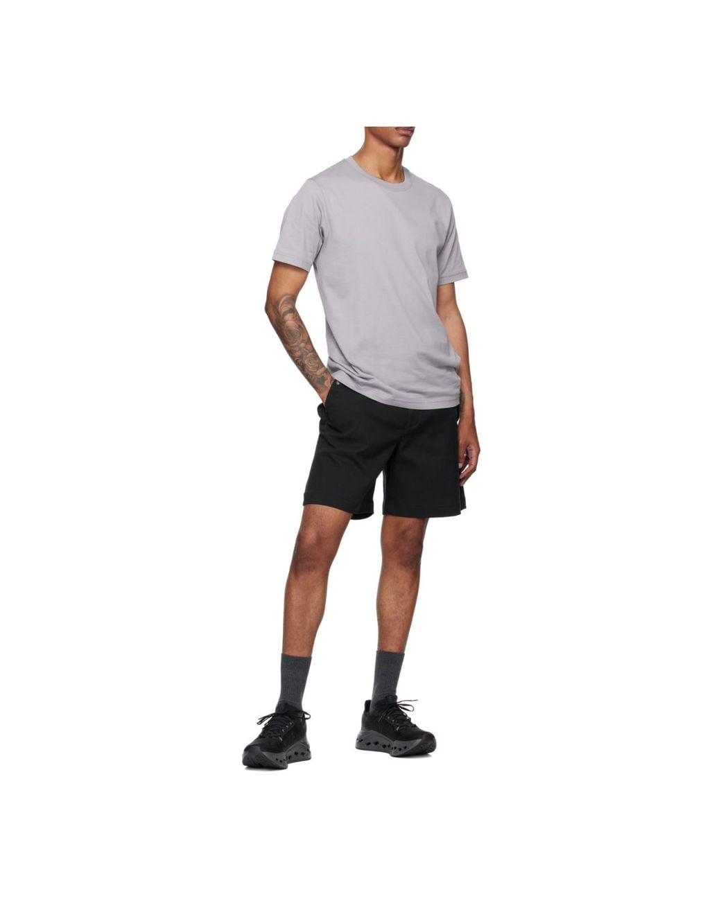 On Shoes Black Mesh Running Shoes for men