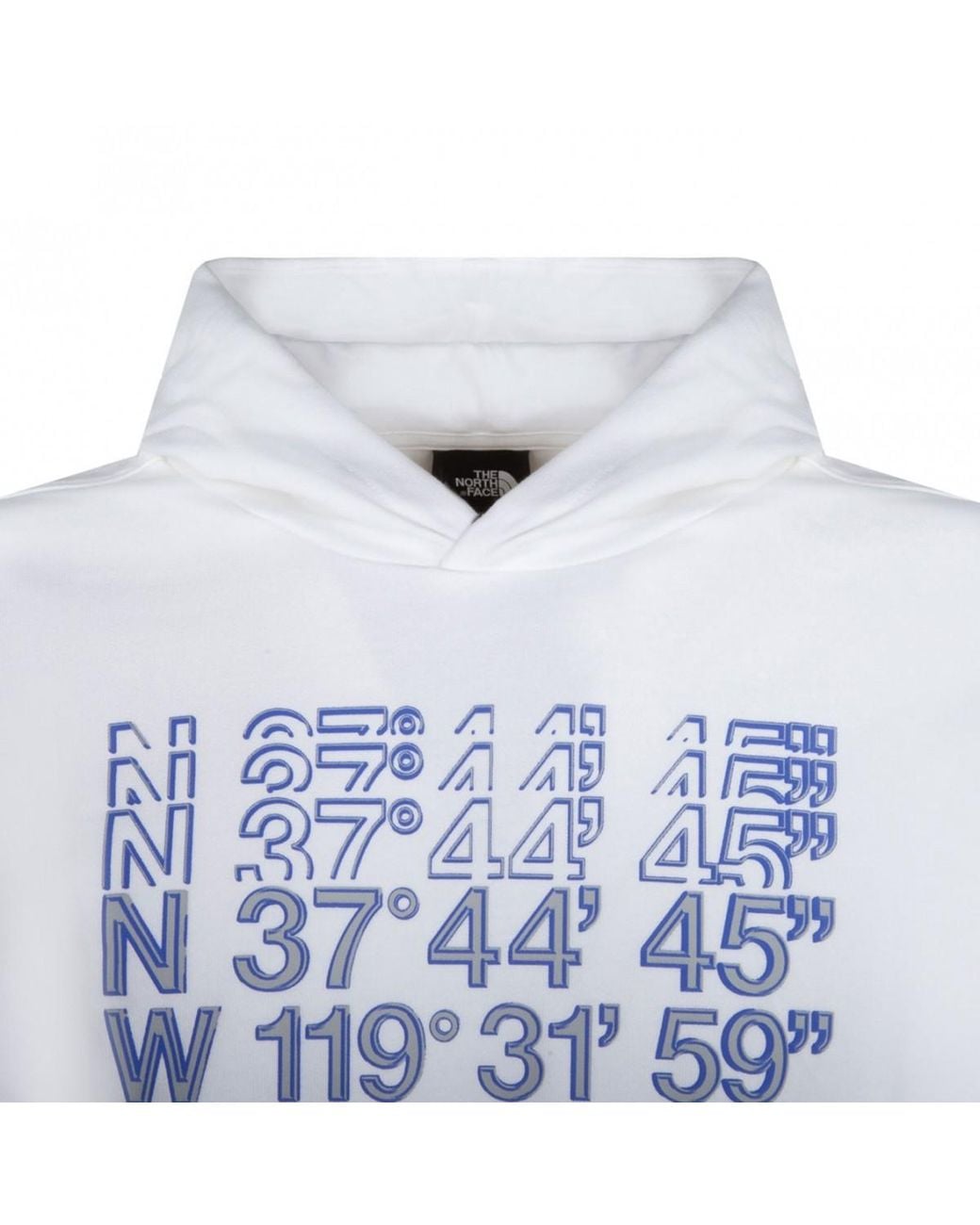 The North Face White Graphic Hoodies for men