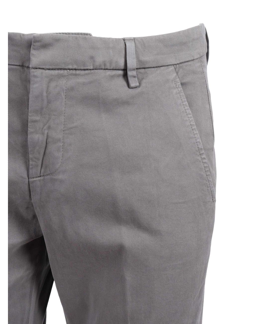 Dondup Gray Gaubert Slim-Fit Pants for men