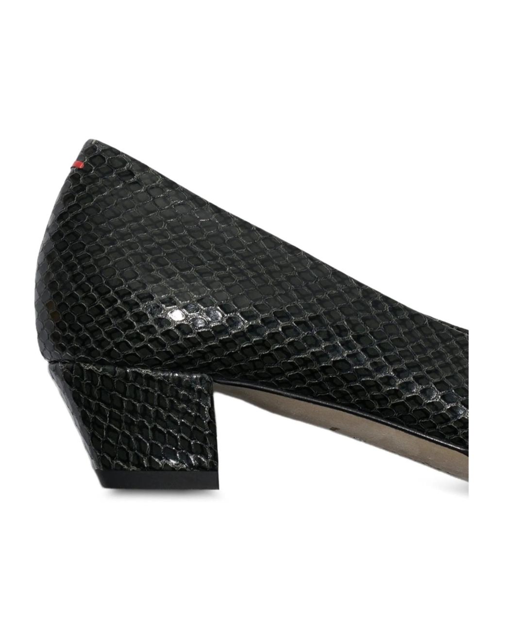 Aeyde Black Helia Leather Heeled Pumps