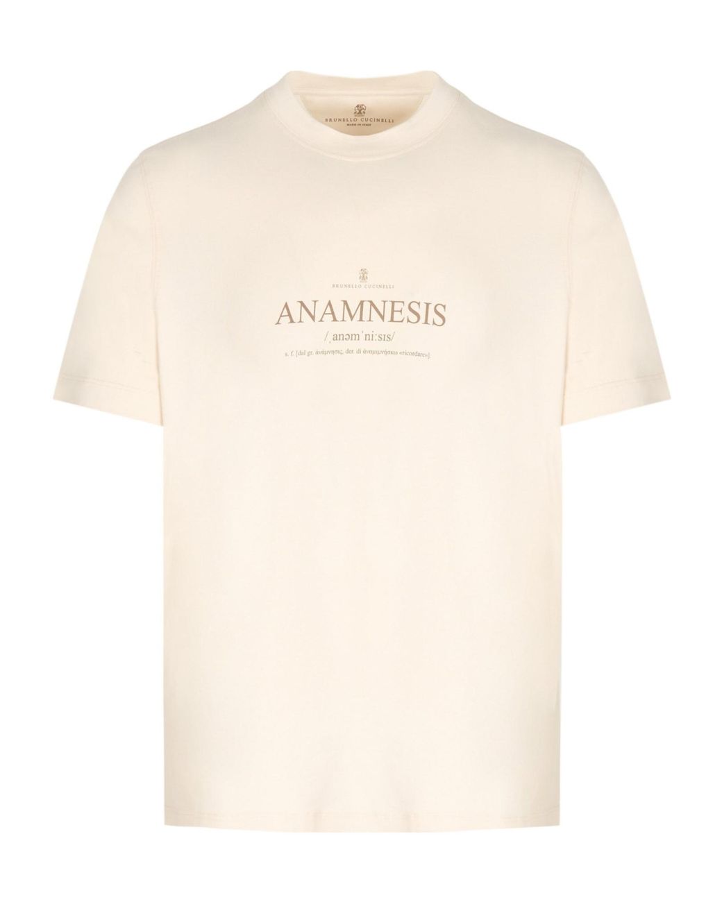 Brunello Cucinelli White Short Sleeve T-Shirt for men