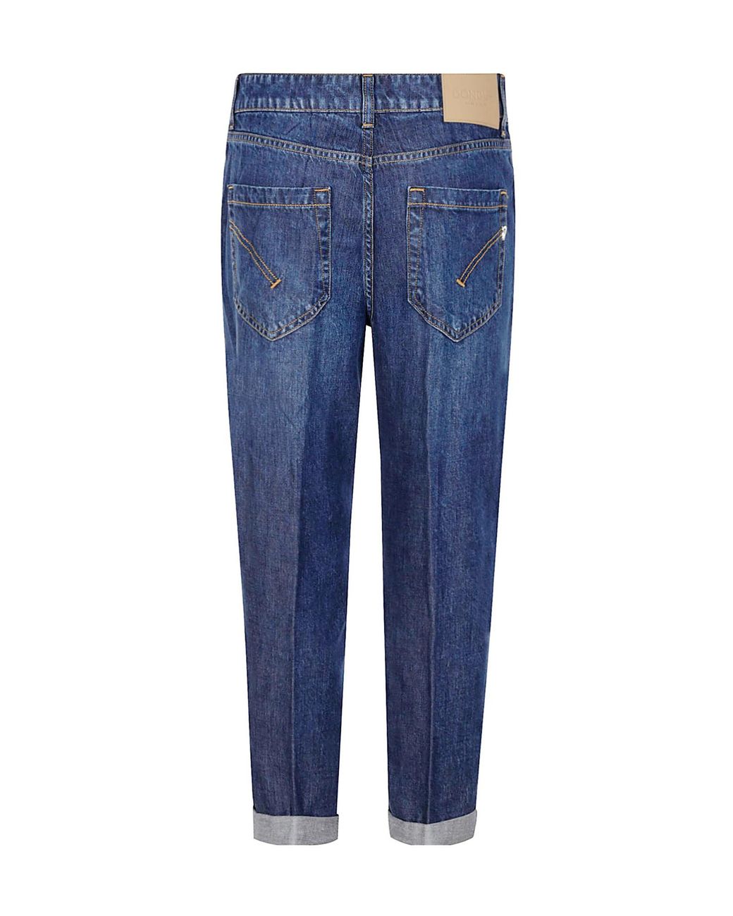 Dondup Blue Koons Button Detailed Tapered Jeans