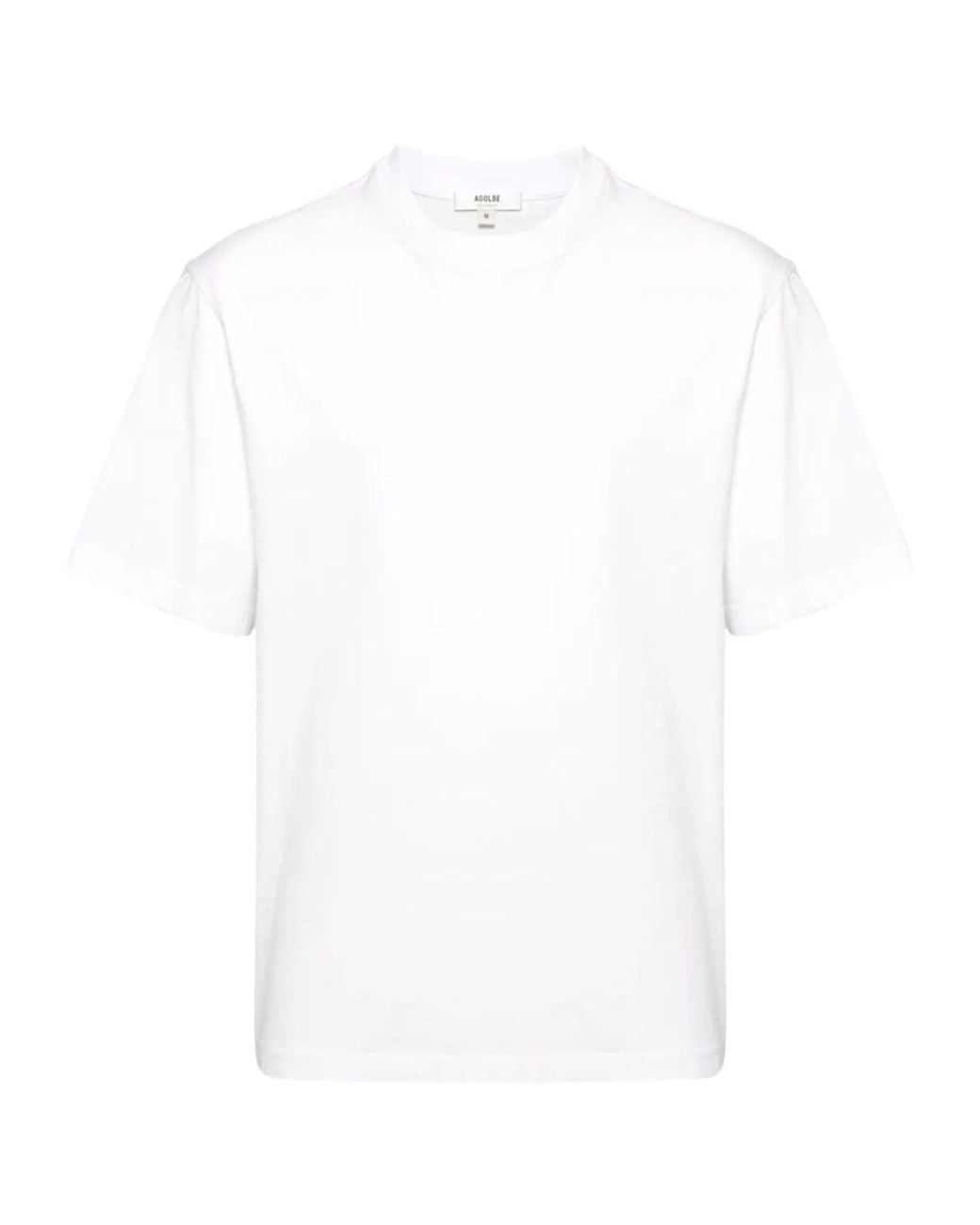Agolde White Short-Sleeved T-Shirt for men