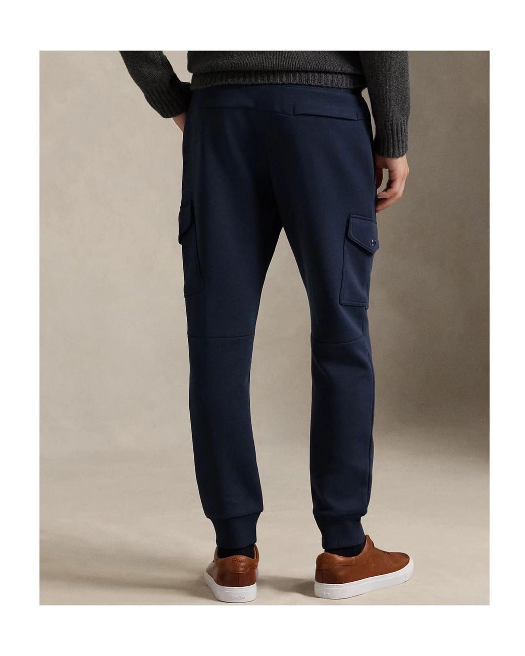 Polo Ralph Lauren Blue Ralph Lauren Drawstrings Cargo Sweatpants for men