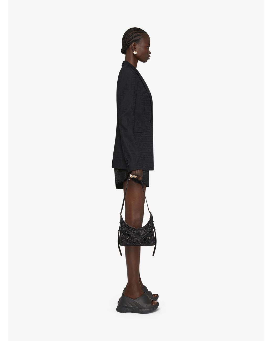 Givenchy Black 4G Jacquard Shorts