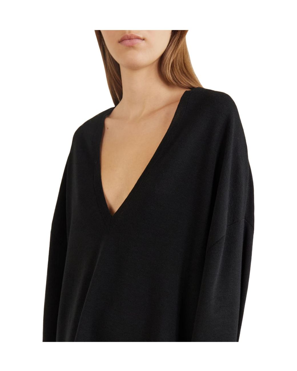 Tom Ford Black V-Neck Knitted Sweater