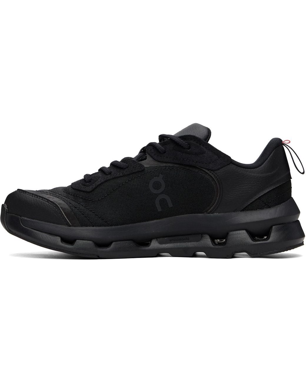On Shoes Black Cloudzone Moon Lace-Up Sneakers for men