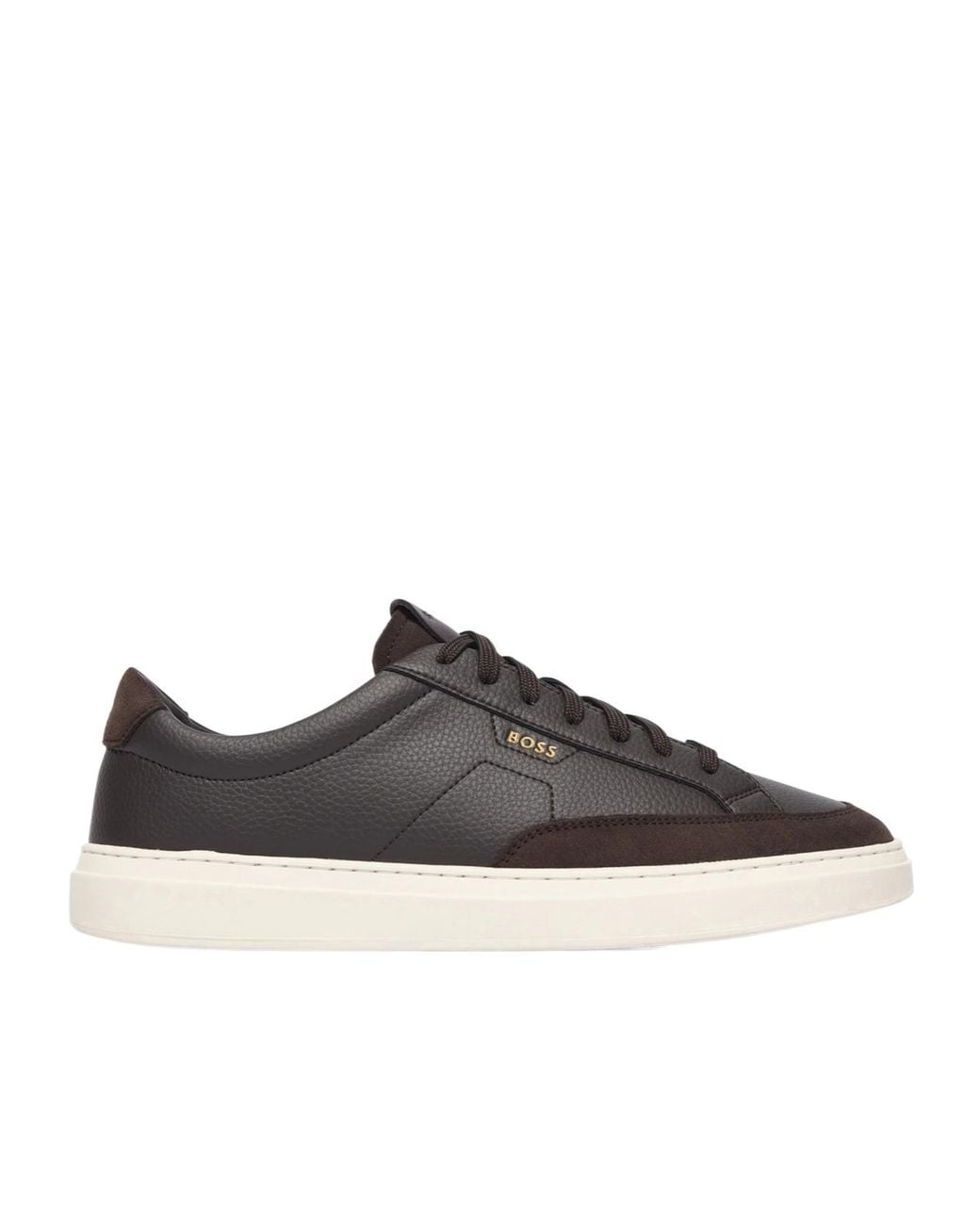 Boss Black Boss Round Toe Lace-Up Sneakers for men