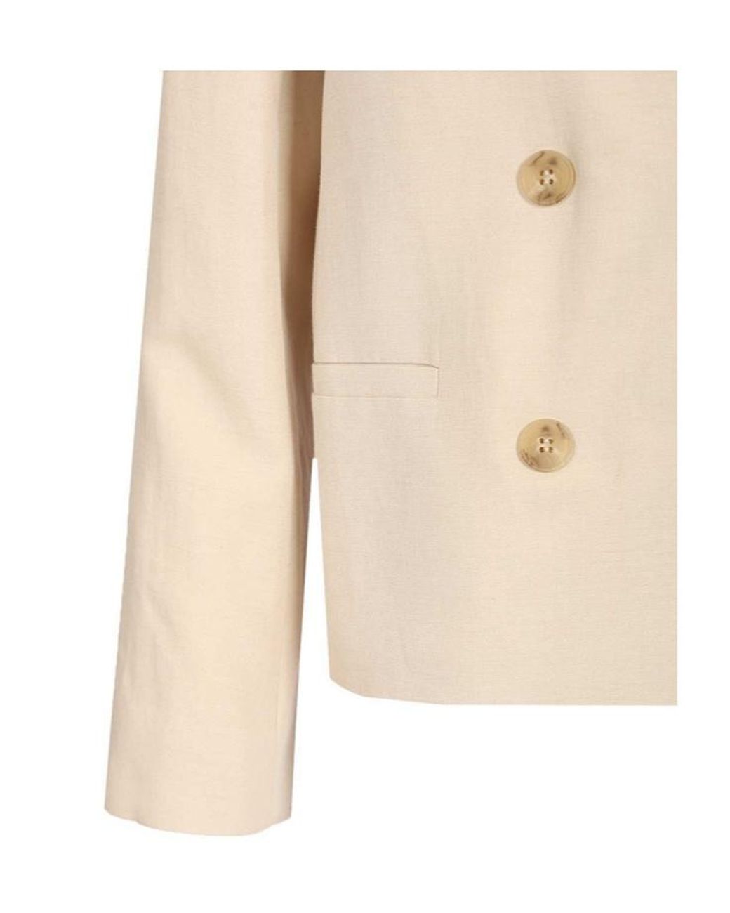 Weekend by Maxmara White Nembi Double-Breasted Blazer