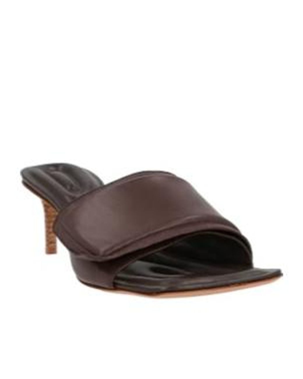 Jacquemus Brown Minimalist Solid Color Slippers