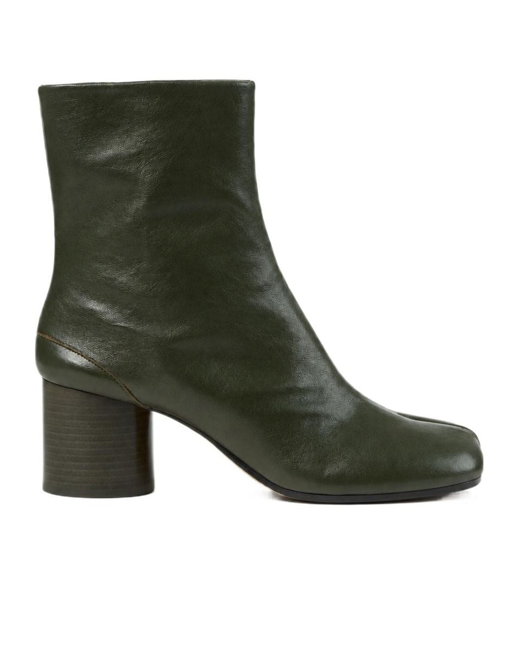 Maison Margiela Green Tabi Ankle Boots