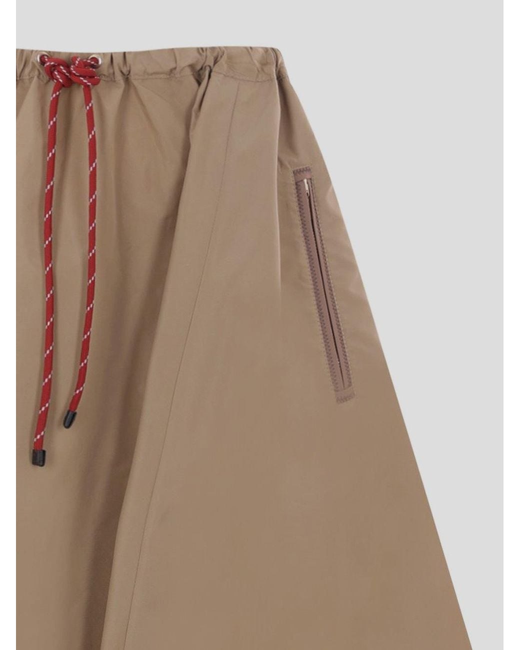 Miu Miu Brown Technical Fabric Skirt
