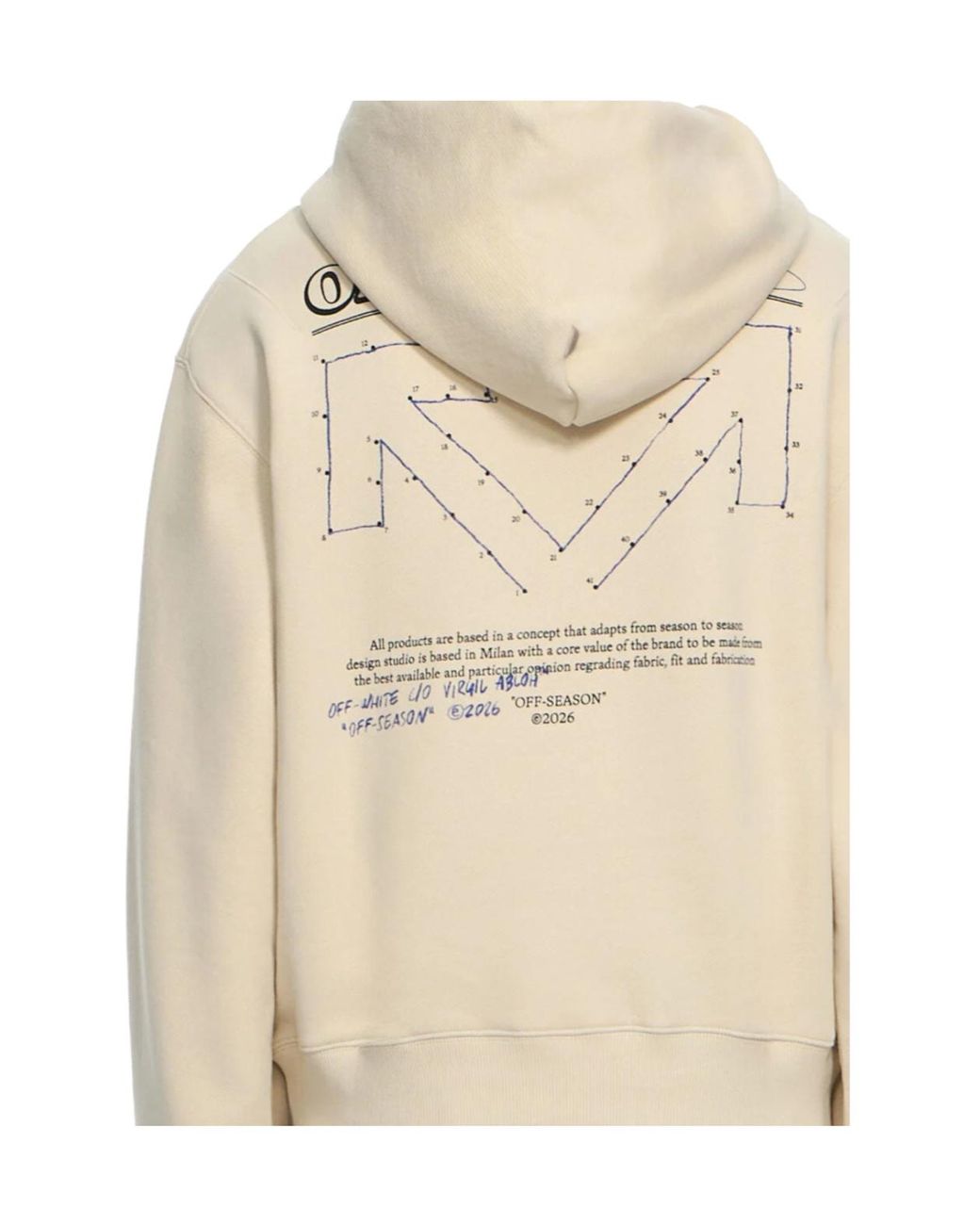 Off-White c/o Virgil Abloh Natural Long-Sleeve Sweatshirt