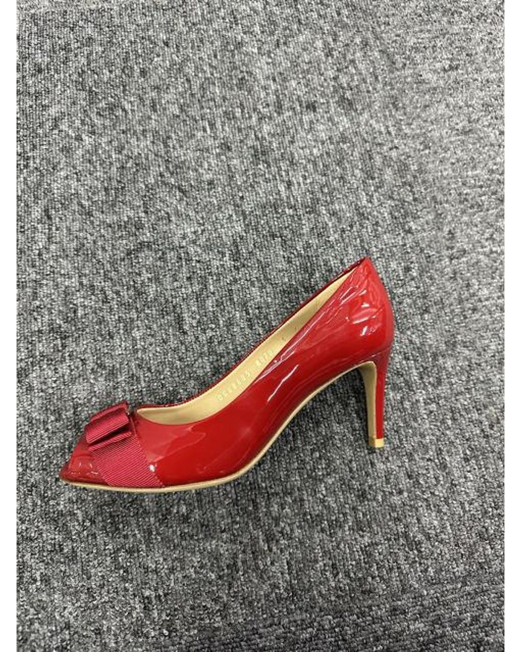 Ferragamo Red Logo High Heels