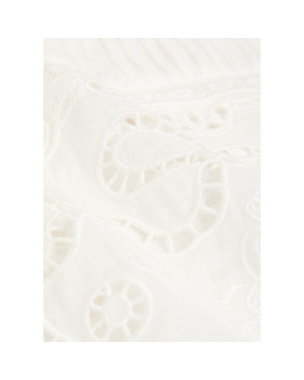 Self-Portrait White Pure Linen Short Top