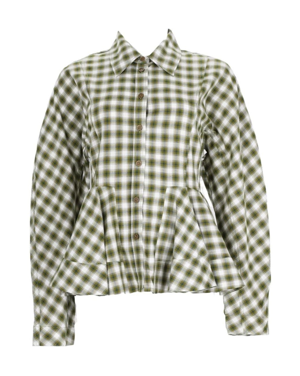 Ganni Multicolor Plaid Shirt