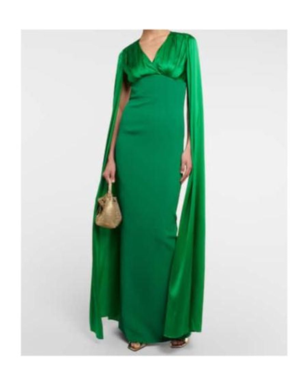 Safiyaa Green Crepe Dress