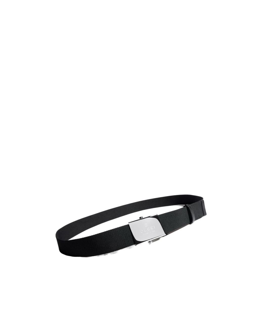 Gucci White Belt With Rectangular Buckle for men